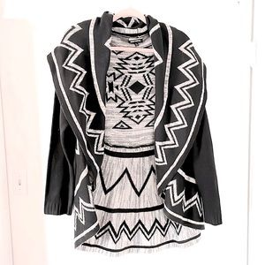 Warm and Cozy Black and Grey Sweater